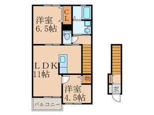 エルメゾンOGURAの物件間取画像